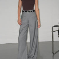 Wide Leg Pleated Pants