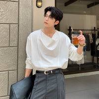 Long Sleeve Draped Pullover