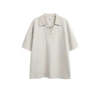 Polo Collar Loose Fit Short Sleeve T-Shirt