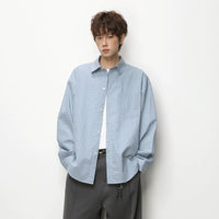 Camisa de Manga Longa Larga Xadrez 