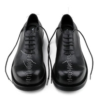 Sapatos Casuais de Couro com Cadarço 