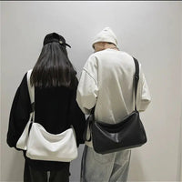 Adjustable Strap Crossbody Leather Bag