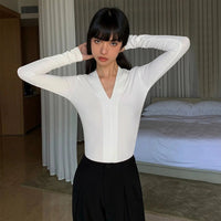 V-neck Long Sleeve Shirt