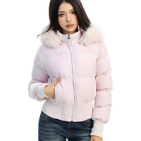 Veste à capuche slim fit en duvet 90% 