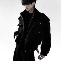 جاكيت شتوي ثقيل من الصوف 