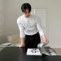 Slim Fit Crew Neck Long Sleeve T-Shirt