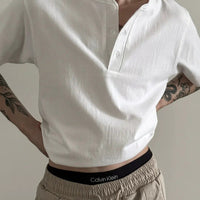 Henry Collar Short Sleeve T-shirt