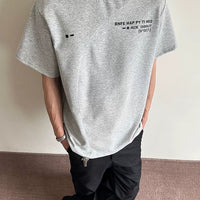 Deconstructed Boxy Letter Graphic T-Shirt