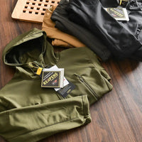 Outdoor Velvet Waterproof Hooded Jacket