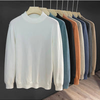 Half-high Collar Wool Long-sleeve Sweater