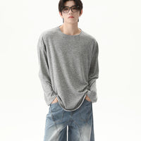 Loose Fit Long Sleeve Round Neck Pullover