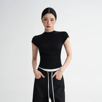 Modal Slim Fit Short Sleeve Top