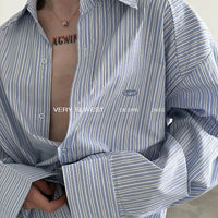Striped Button-Up Shirt