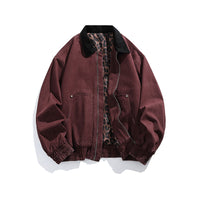 레트로 대비 라펠 루즈 자켓 