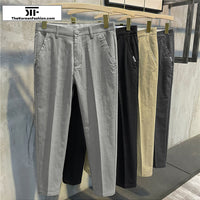 Seidenbaumwoll-Drapierte Freizeit-Hosen 