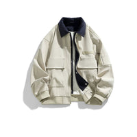 Retro Multi-Pocket Workwear Jacket