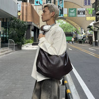 Sac fourre-tout en cuir de grande capacité de style coréen 