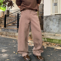 Striped Loose Wide-Leg Pants