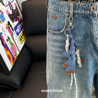 Accessorio portachiavi con catena per pantaloni in stile Retro Hip-Hop 