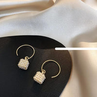 Boucles d'oreilles en perles de forme unique 