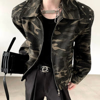 Jaqueta de Vôo Curta Camuflada 