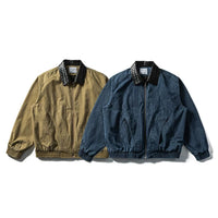 جاكيت العمل بسحاب بتصميم قديم ومغسول 