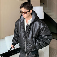 Giacca isolante con cappuccio in PU lucido 