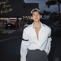 Detachable Straps Loose Long-Sleeve Shirt