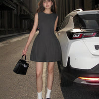 Round Neck Sleeveless Dress