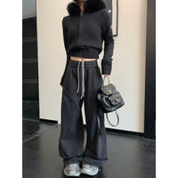 Distressed Retro Washed Relaxed Fit Pants