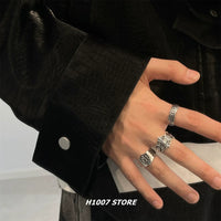 Vintage Distressed Cross Ring