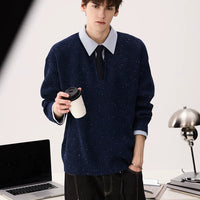 Ağır Spekli Örgü Sahte Katmanlı Kazak 