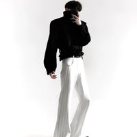 بنطال جينز واسع عند الخصر 