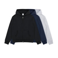 سويت شيرت بغطاء رأس بسحاب مبطن بالفليس 