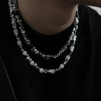 猫の's アイ ストーン ビーズ ネックレス 