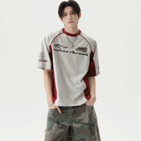 Letter Print Raglan Sleeve T-shirt