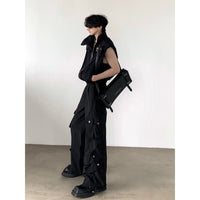 ノースリーブワークウェアベストとカーゴパンツセット 