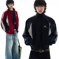 Jersey Style Splicing Sports Jacket