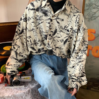 Loose-Fitting Floral Shirt