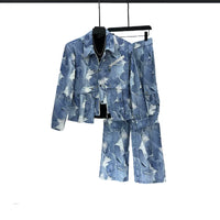 グラデーションタイダイジャケットとパンツセット 