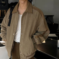 Corduroy Collared Loose Fit Jacket