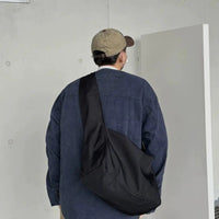 Black Canvas Crossbody Bag