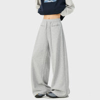 سروال رياضي واسع الساق بتصميم بسيط 