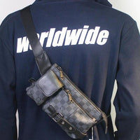 Sac à épaule en treillis classique 