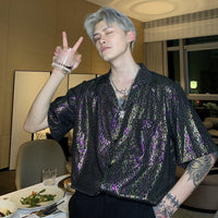 Camiseta de Manga Curta Reflexiva 