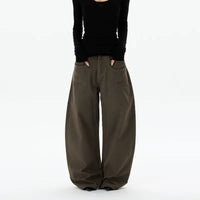 سروال كارجو مفكك ذو أرجل واسعة 