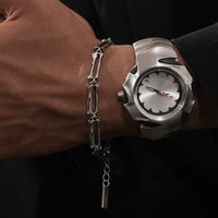 Braccialetto a catena con scheletro gotico 