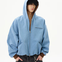Hooded Denim Jacket