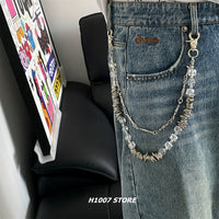 Pantalons Chaîne Ceinture Ice Cube Hip-Hop 