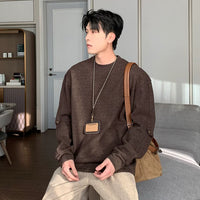 تي شيرت طويل الأكمام مبطن بالفليس الشتوي 